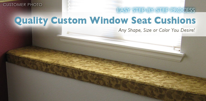 Quality Custom Window Seat Cushions