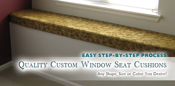 Quality Custom Window Seat Cushions