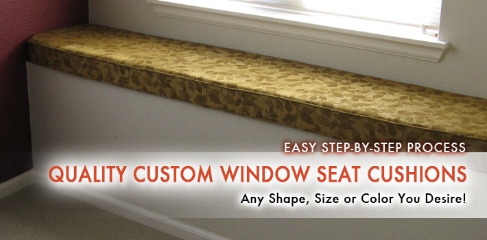 Quality Custom Window Seat Cushions