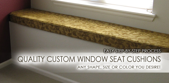 Quality Custom Window Seat Cushions