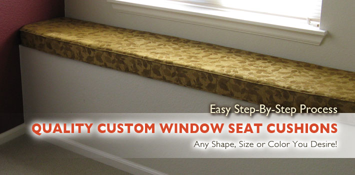 Quality Custom Window Seat Cushions