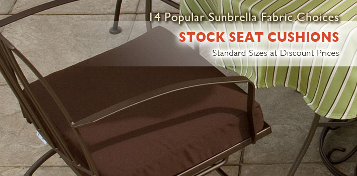 Stock Seat Cushions and Throw Pillows