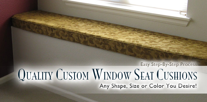 Quality Custom Window Seat Cushions