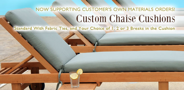 Custom Chaise Cushions
