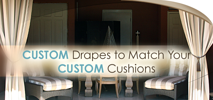 Add Custom Drapes to Match Your Custom Cushions