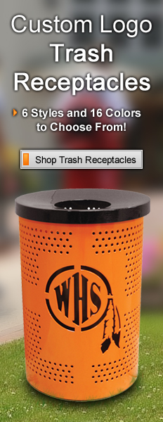 Custom Logo Trash Receptacles