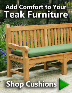 Add Comfort to Your Teak Bench - Shop Cushions