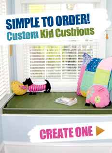 Custom Made Kids Cushions | Playroom | Bedroom | Window Seat
