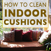 How to Clean Indoor Cushions