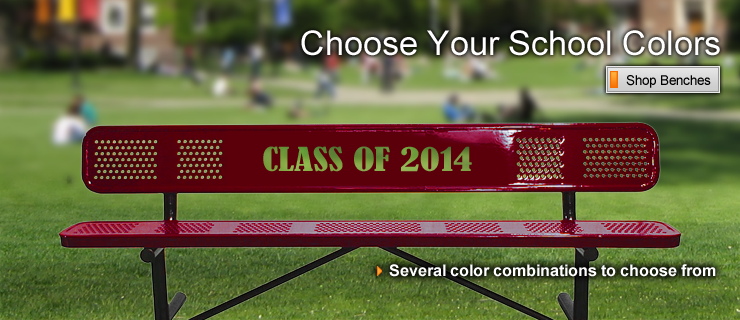 Custom logo Park Bench