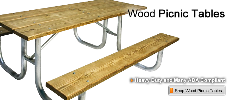 Wood Picnic Tables