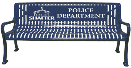 Custom Logo Park Bench
