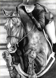 equestrian note cards, hunter jumper note cards, equestrian accessories, fine art note cards