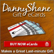 DannyShane Gift eCards make great last-minute gifts for birthdays, holidays