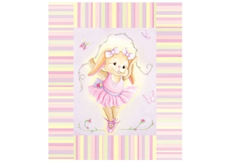 Bunny Ballet Canvas Art Painting