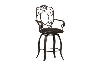Crested Back Counter Stool 24