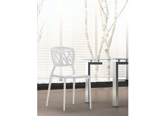 Divinity Stacking Chairs in White