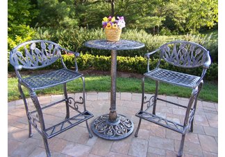 Tulip Bar Set Antique Pewter