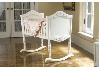 Antique White Cradle