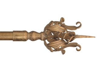 Leaf Sceptor Finial Pair