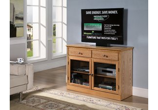 Town Crossing Media Console. Enjoy "green technology" that helps save on your power bill!