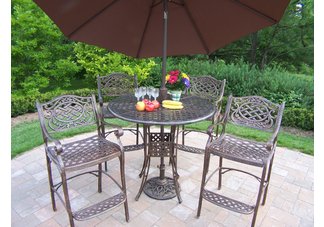 Elite Mississippi 5pc Bar Set with Umbrella