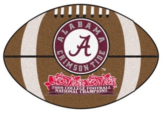 University of Alabama 2009 Football National Champions Commemorative Football Rug