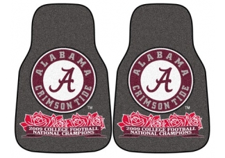 University of Alabama 2009 Football National Champions Commemorative 2-Piece Car Mats