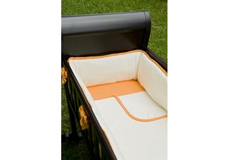 greenEARTH Alphabet Soup organic cradle bedding