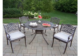 Capitol Mississippi 5pc Dining Set with Cushions