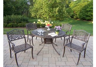 Sunray Mississippi 5pc Dining Set Antique Bronze
