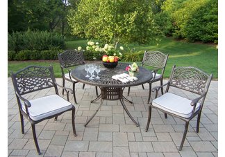Sunray Mississippi 5pc Dining Set with Cushions