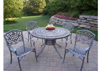 Sunray Mississippi 5pc Dining Set Antique Pewter