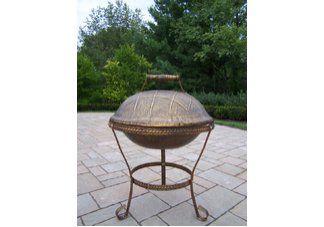 Cast Iron Fire Pit with Grill