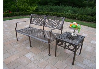 Tacoma 2pc Deep Seating Loveseat Set Antique Bronze