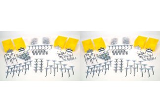 Locking Pegboard Hook assortment with bins