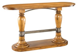 Rustic Oval Console