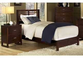 Paula Twin Bed and 1 Night Stand Collection Set