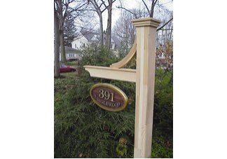 5x5x8 Estate Sign Post & Brace Kit