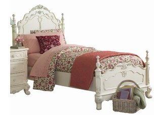 Princess White Twin bed