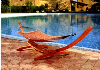 Arc Wood Hammock Stand