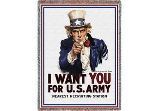 I Want You Uncle Sam Throw