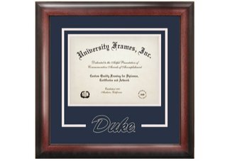 Duke University Spirit Diploma Frame