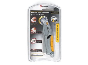 Mini quick release squeeze knife w 3 blades