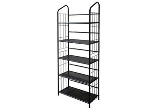 5 Tier Metal Book Shelf - Black