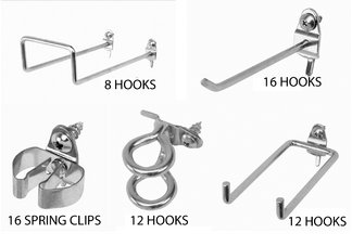 Large Style Pegboard Hook Assortment