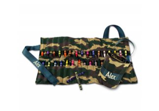 Doodlebugz Crayola Crayon Keeper - Green Camouflage