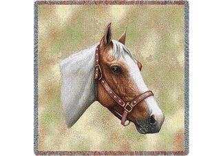 Pinto Horse Lap Square