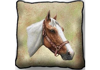 Pinto Horse Pillow