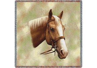 Palomino Horse Lap Square